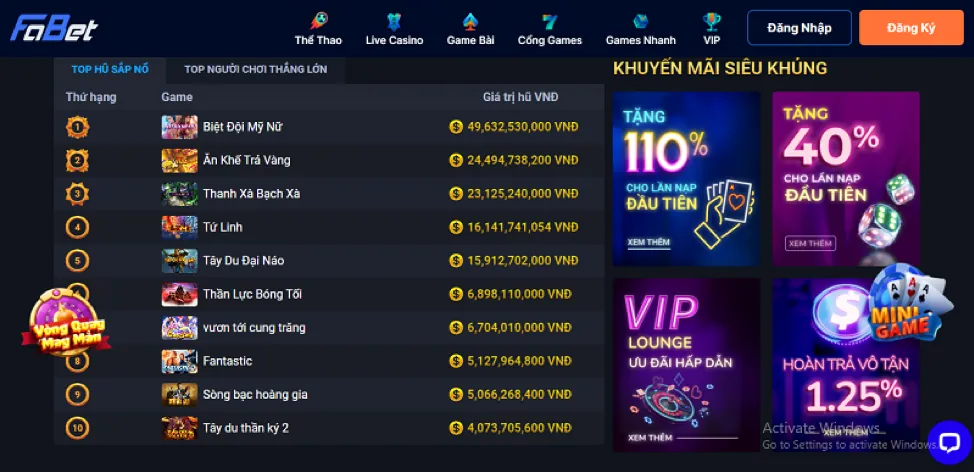 Casino trực tuyến Sunwin20